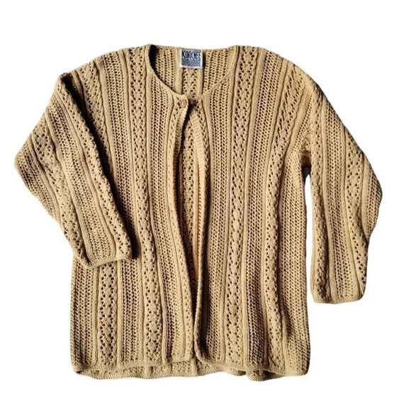 KOOCHEE HEAVY KNIT CARDIGAN - Picture 2 of 5